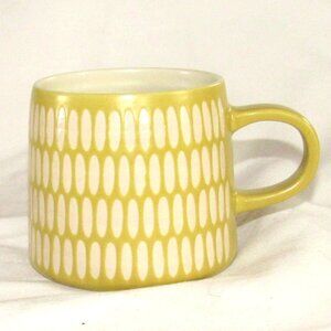 Danica Studio Yellow Imprint Stoneware Mug New Without Tags